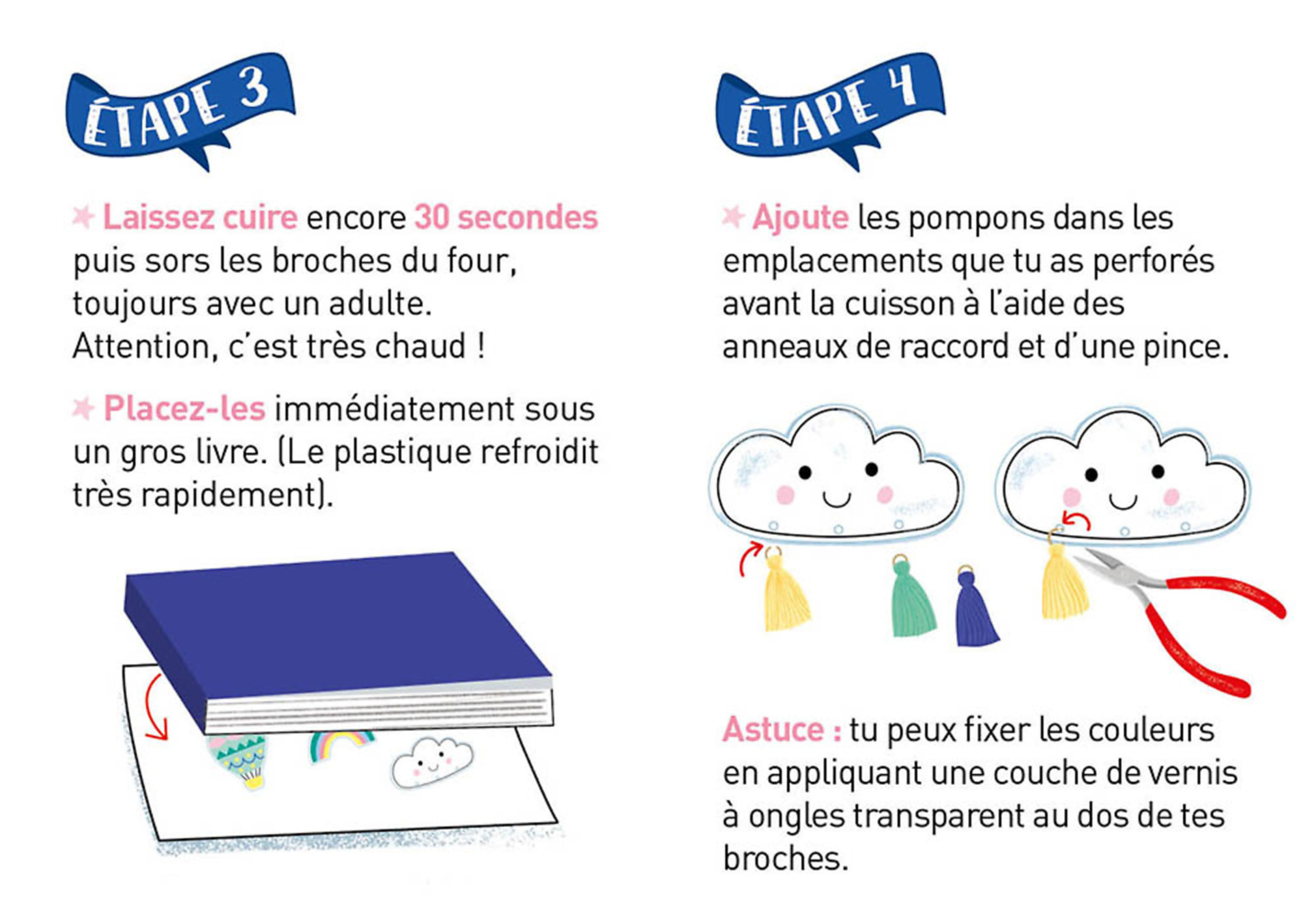Mon Petit Kit Diy - Mes 3 Adorables Broches Célestes