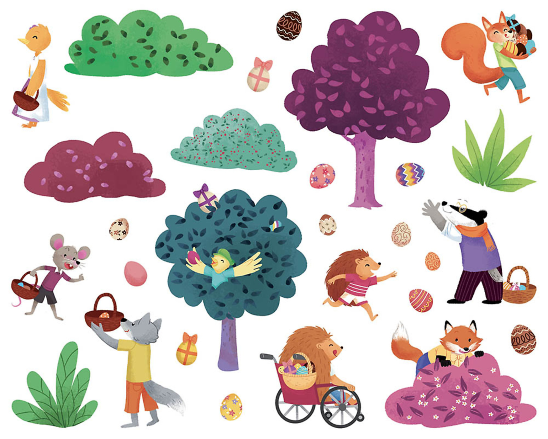 Ma Pochette D'artiste - Mes Autocollants Pâques - Augustin Le Lapin