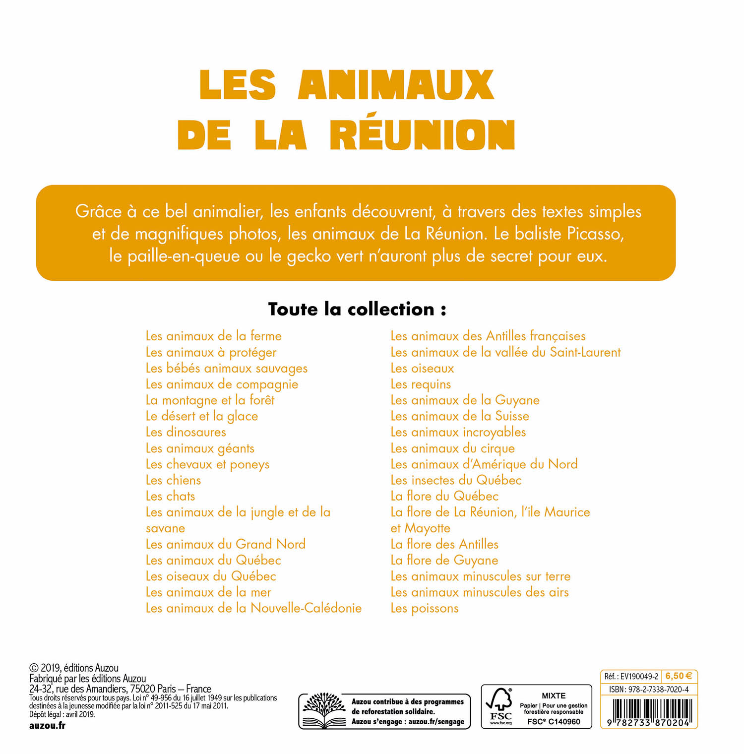 Mon Premier Doc Photo - Les Animaux De La Réunion