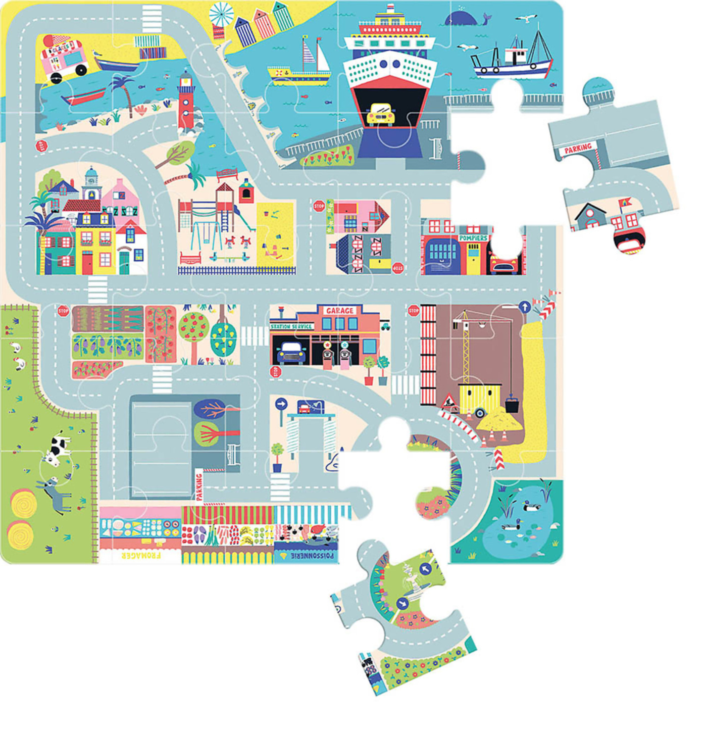 Mon Circuit De Voitures En Puzzle