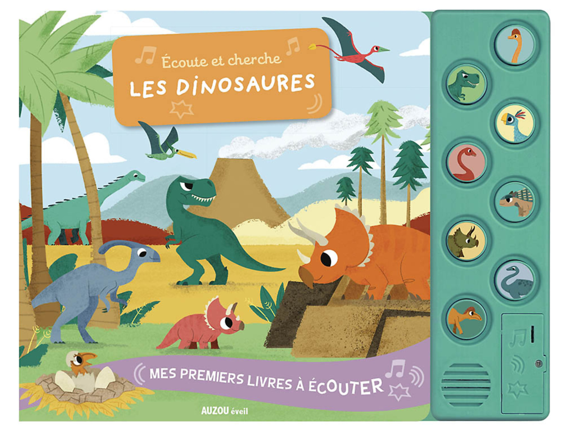 Mes Premiers Livres À Écouter - Écoute Et Cherche Les Dinosaures