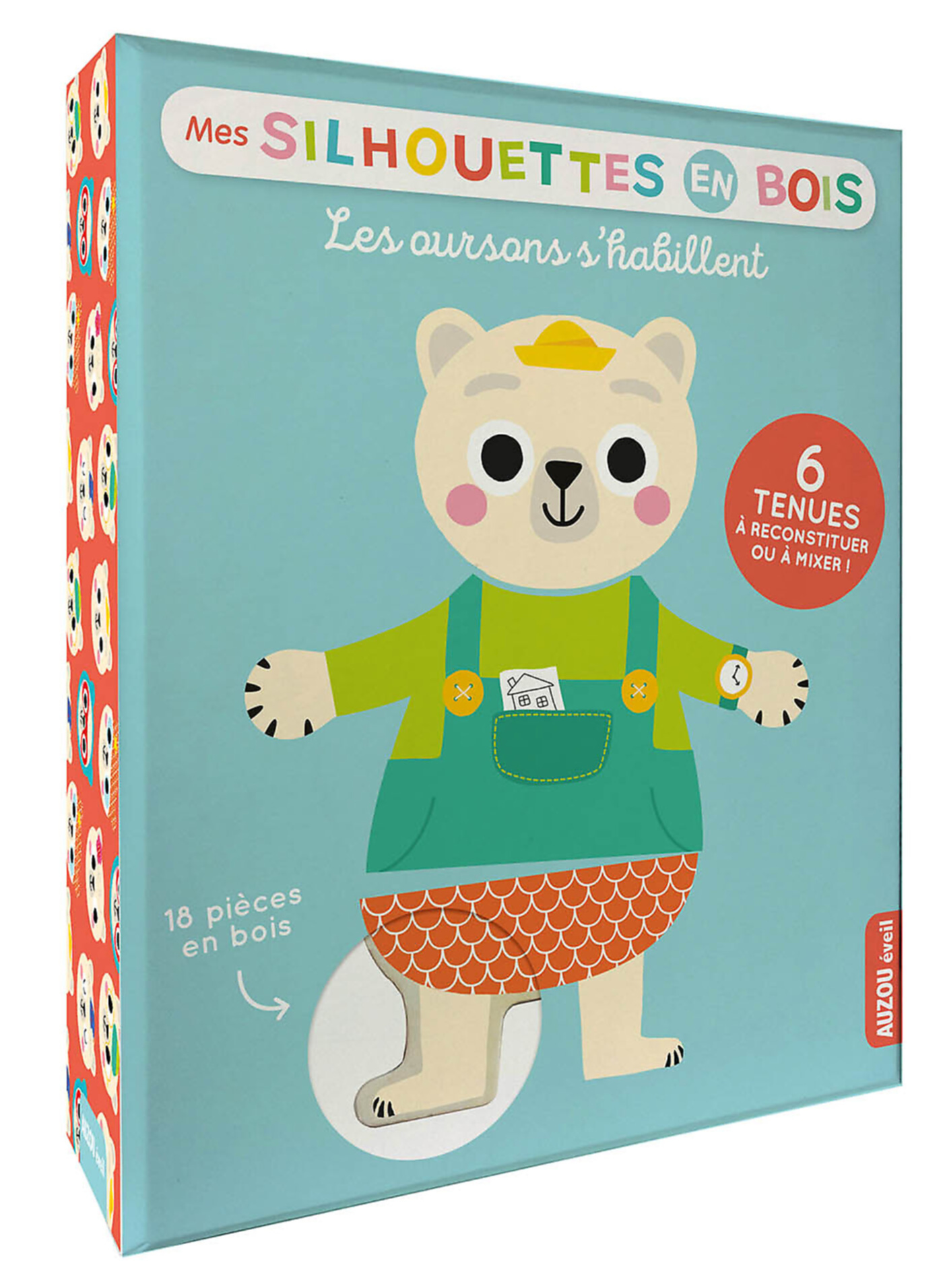 Les Oursons S'habillent - Mes Silhouettes En Bois Les Oursons S'habillent - Mes Silhouettes En Bois
