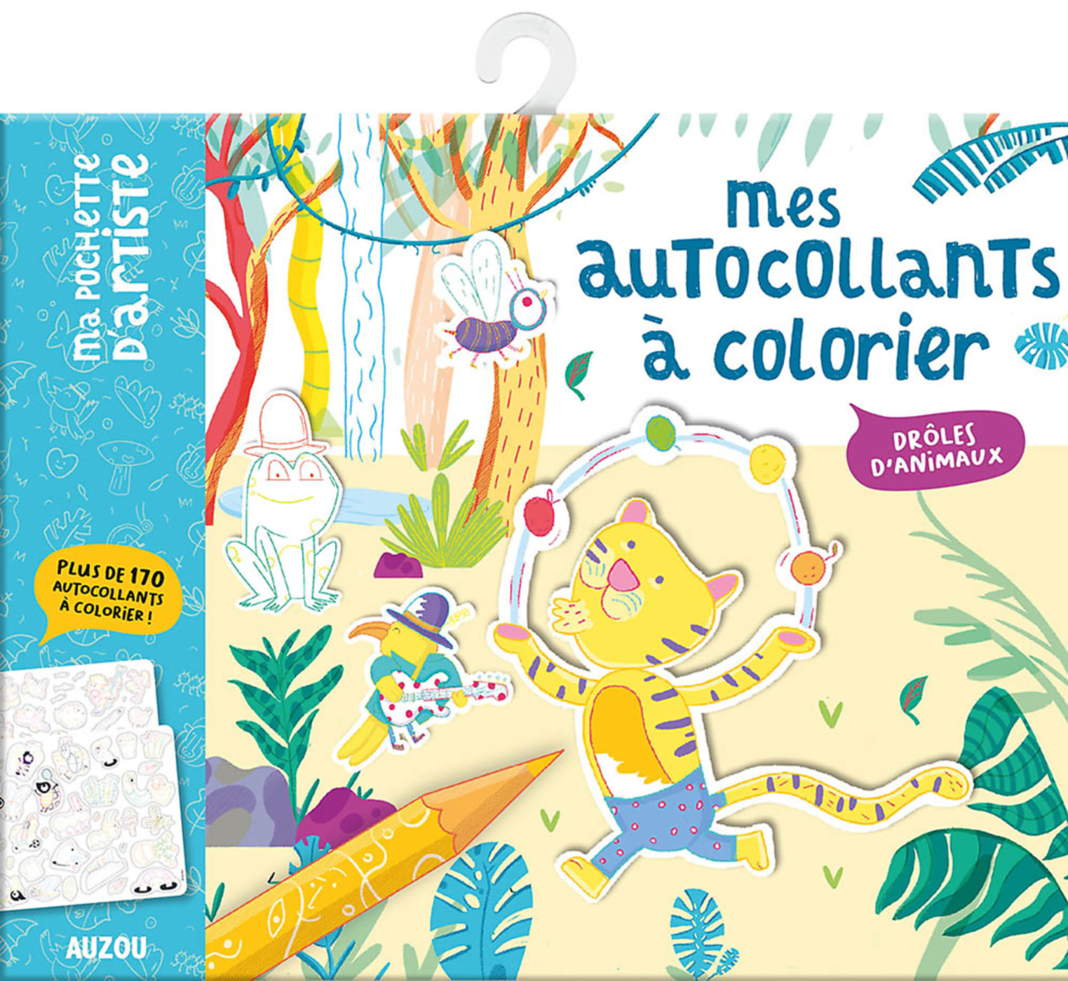 Ma Pochette D'artiste - Mes Autocollants À Colorier - Drôles D'animaux Ma Pochette D'artiste - Mes Autocollants À Colorier - Drôles D'animaux