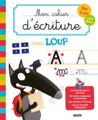 Mon cahier d'écriture  avec loup / version canada