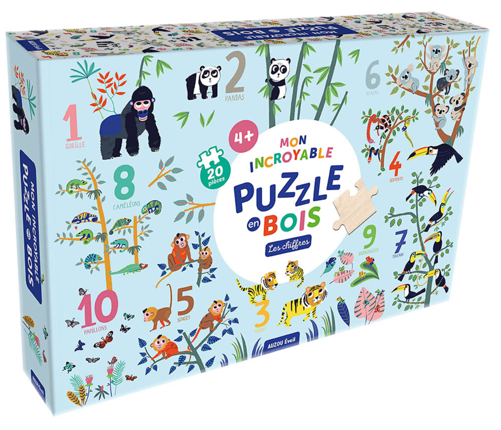 Mon Incroyable Puzzle En Bois - Les Chiffres Mon Incroyable Puzzle En Bois - Les Chiffres