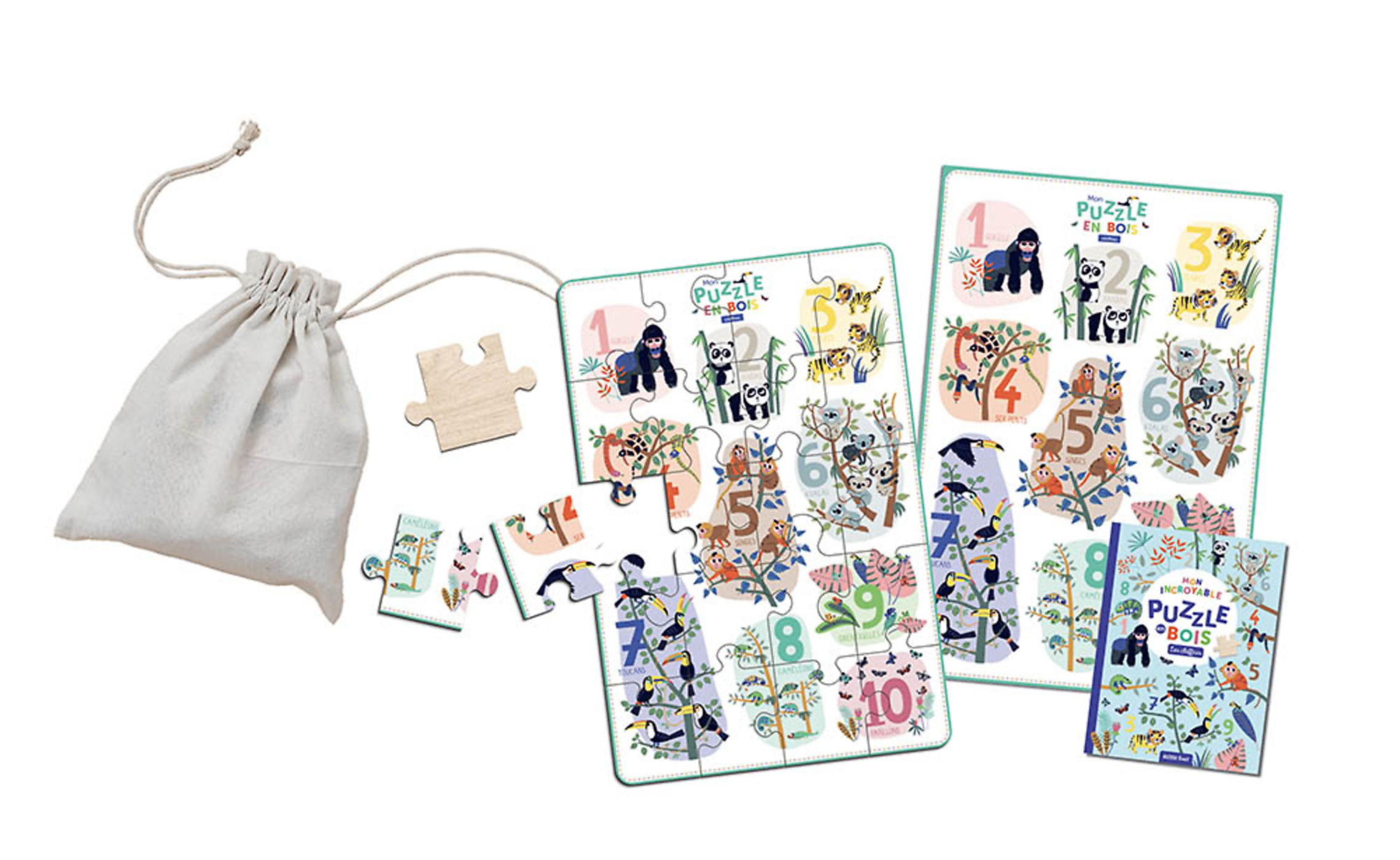 Mon Incroyable Puzzle En Bois - Les Chiffres