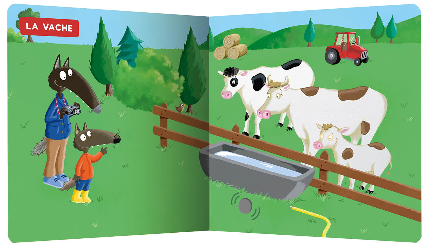 Mes Premiers Sonores - Les Animaux De La Ferme Avec P'tit Loup