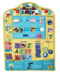 Mon calendrier en tissu du loup