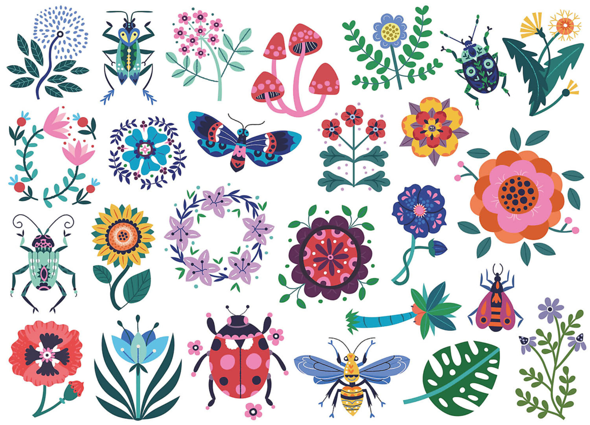 Mes P'tits Tattoos - Fleurs