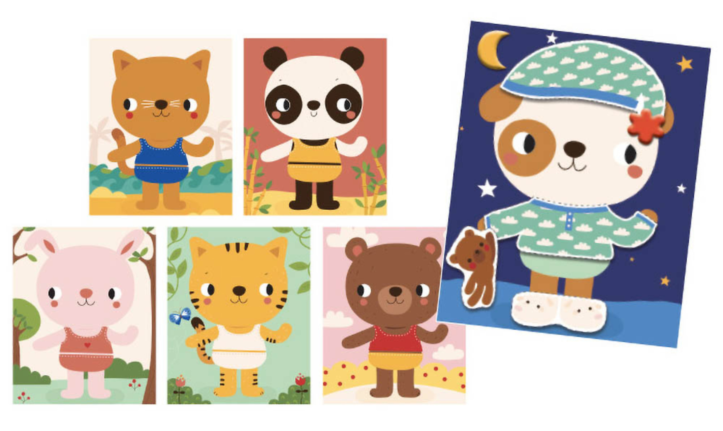 Mon Coffret D'artiste - Mon Atelier De Collage - J'habille Mes Animaux