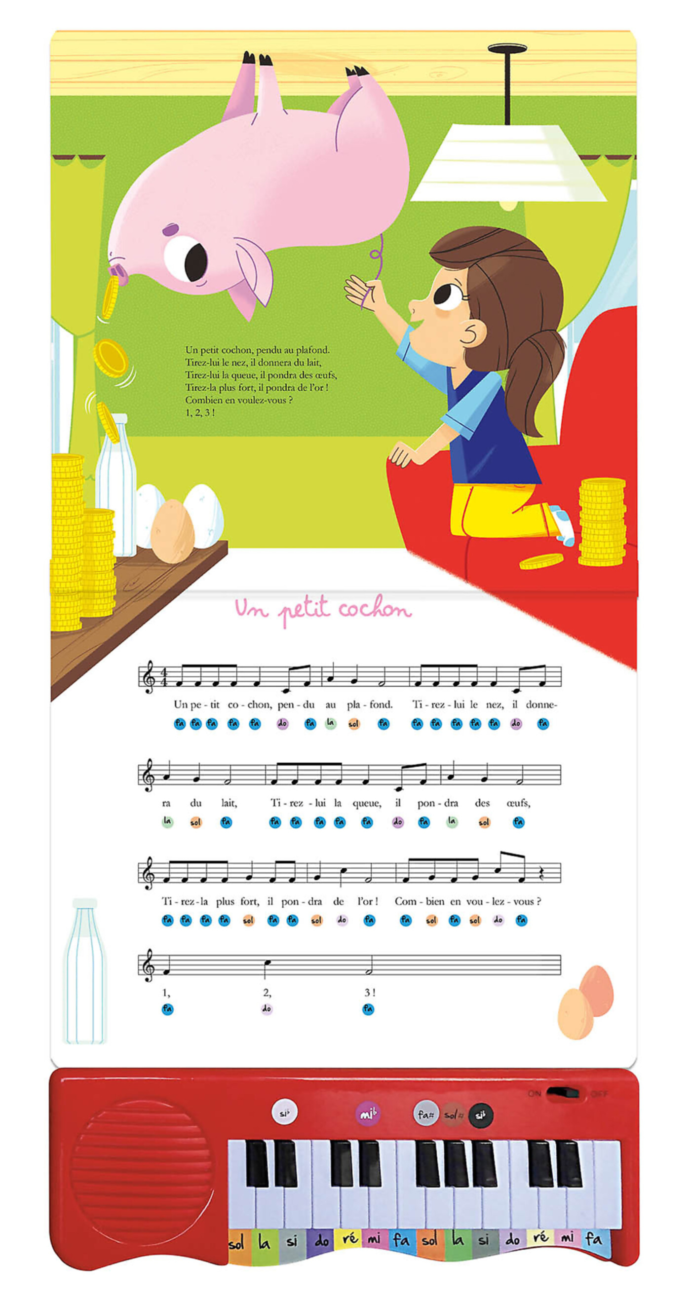 Mon Livre Piano - Livre Piano - Mes Premières Comptines En Musique