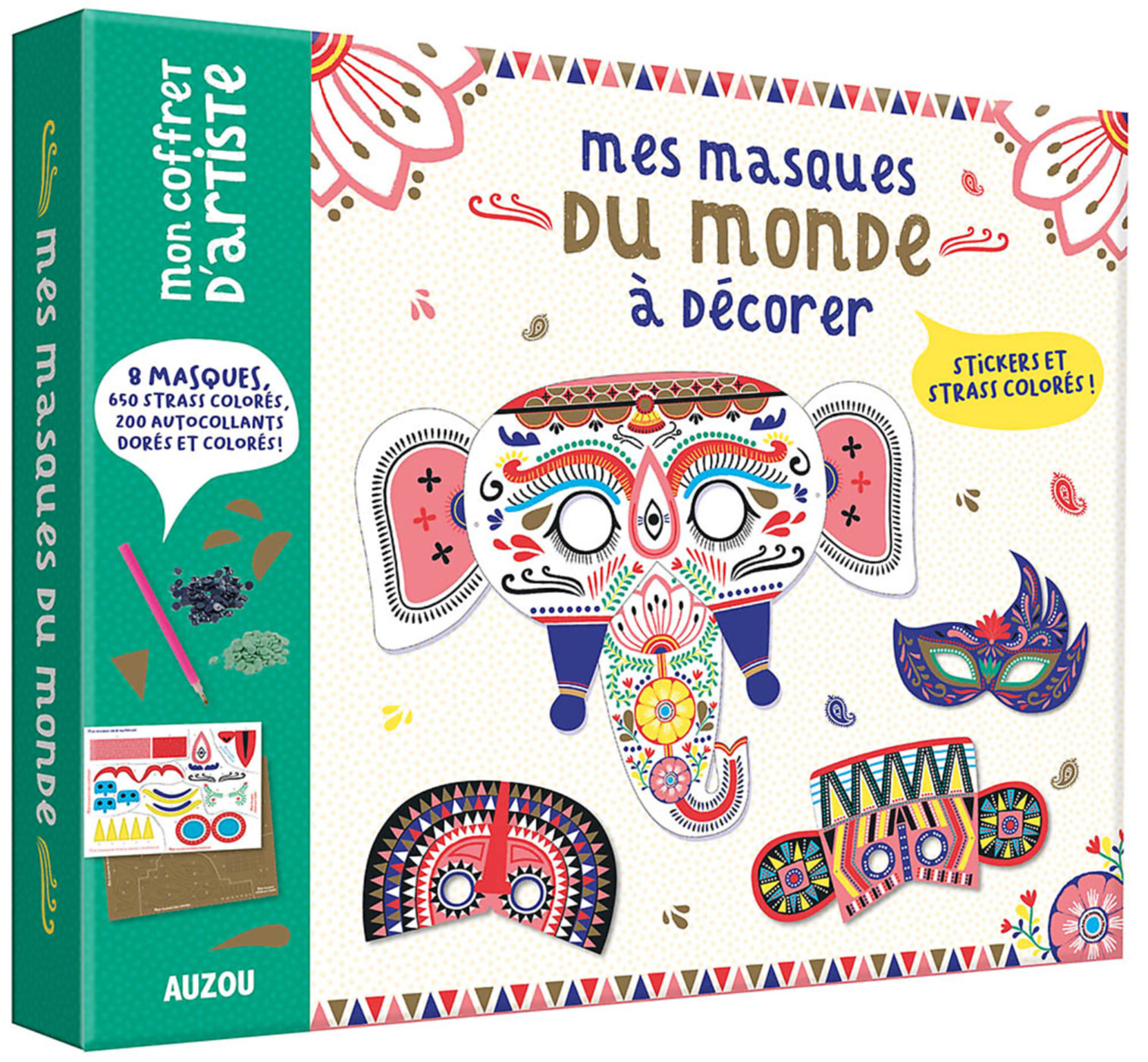 Mon Coffret D'artiste - Mes Masques Du Monde À Décorer Mon Coffret D'artiste - Mes Masques Du Monde À Décorer
