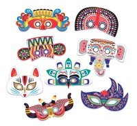 Mon Coffret D'artiste - Mes Masques Du Monde À Décorer Mon Coffret D'artiste - Mes Masques Du Monde À Décorer