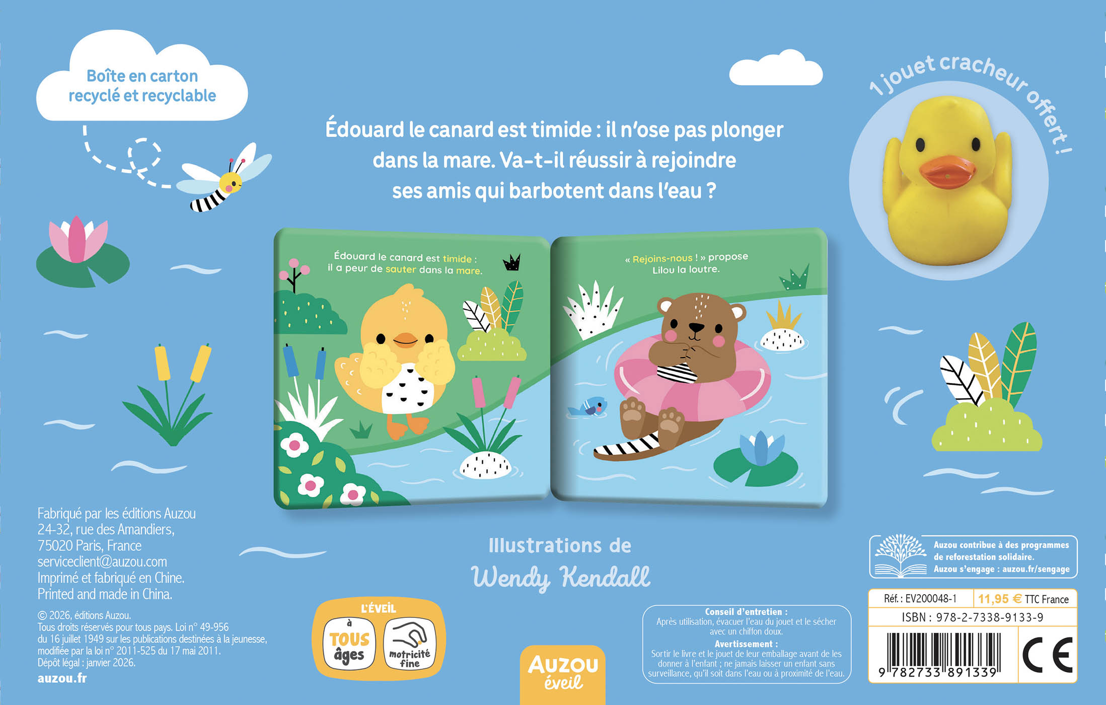 Mon Premier Livre De Bain - Valisette - Édouard Le Canard Mon Premier Livre De Bain - Valisette - Édouard Le Canard