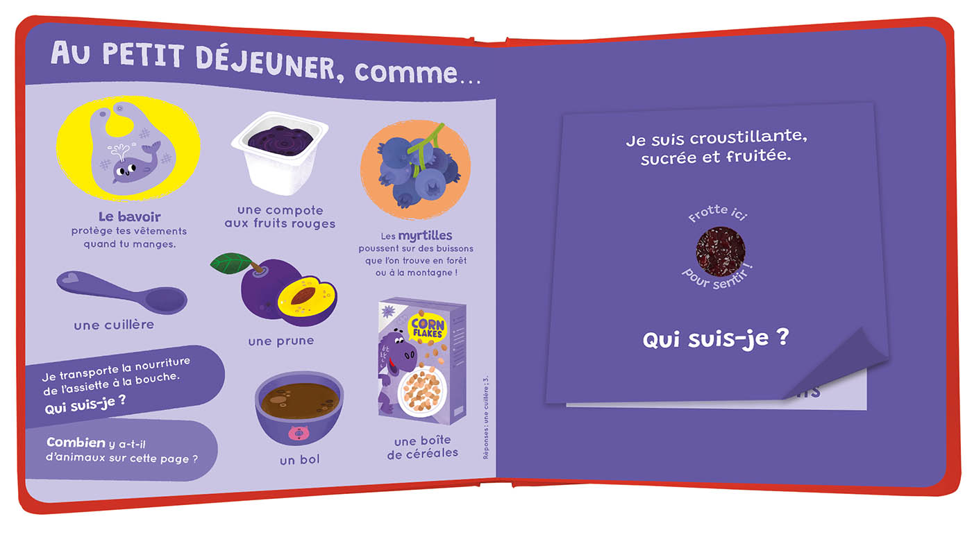 Mon Livre Des Odeurs Et Des Couleurs - À Table !