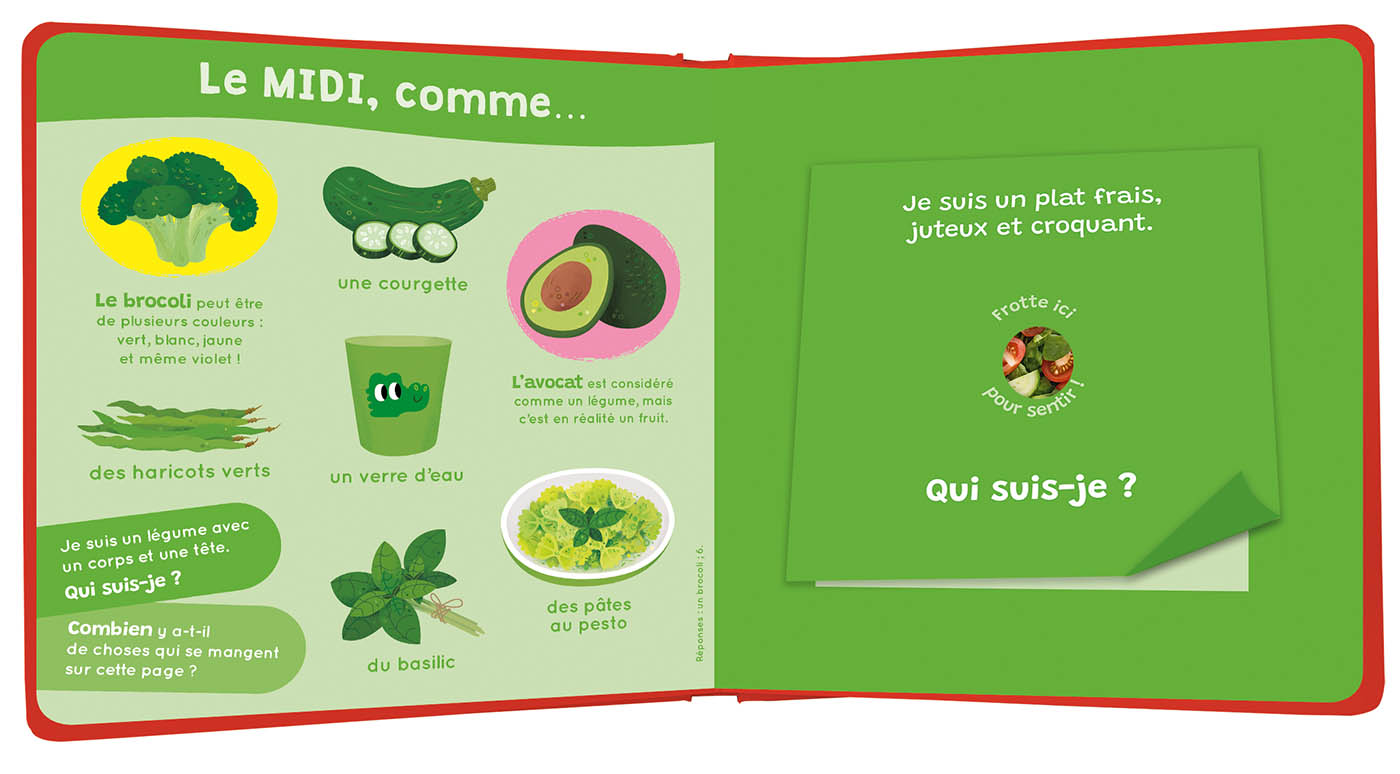 Mon Livre Des Odeurs Et Des Couleurs - À Table !