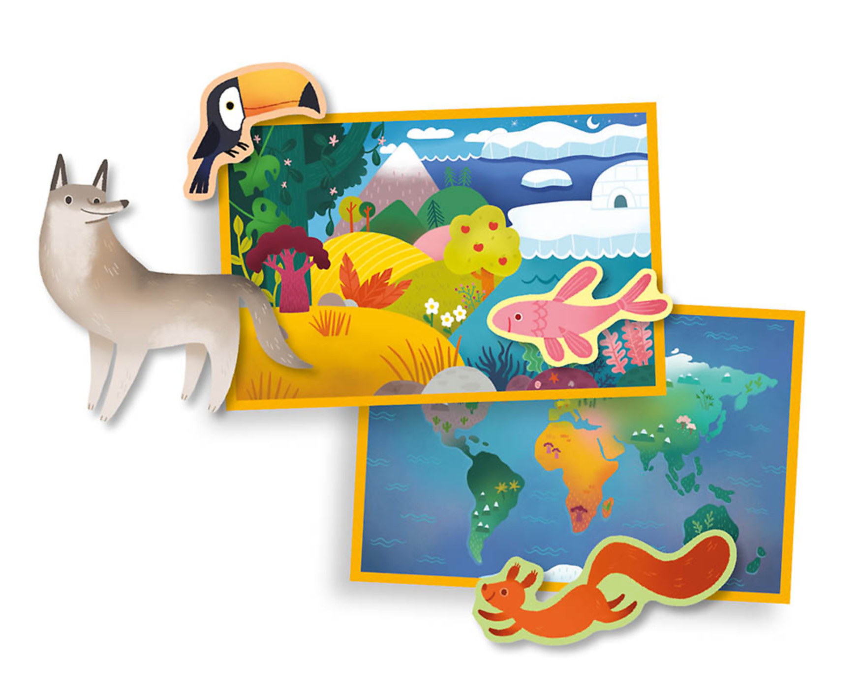 Ma Pochette D'aimants - Animaux Du Monde