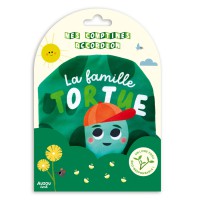 Comptines tissu accordéon  - La famille tortue