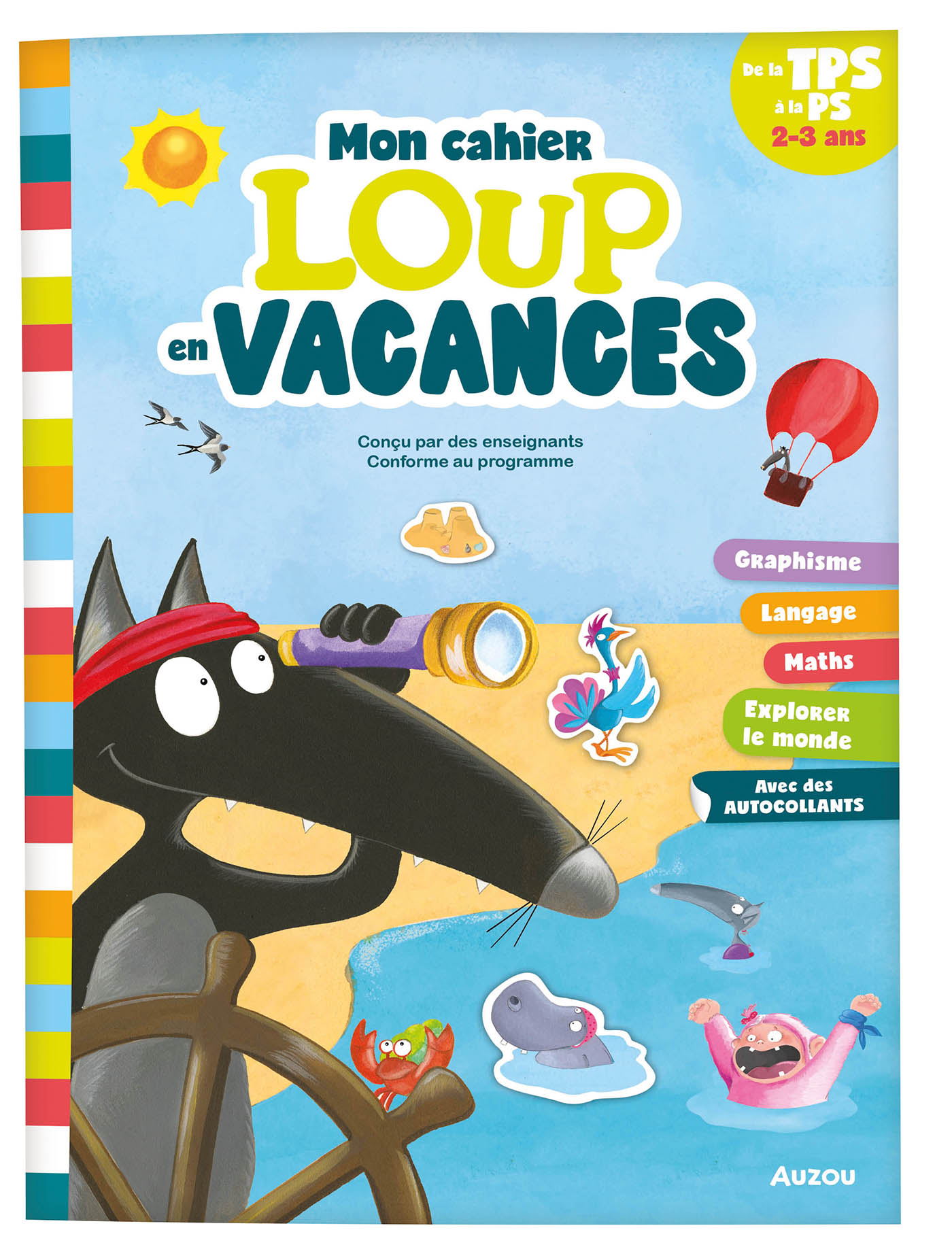 Mon Cahier Loup En Vacances - De La Tps À La Ps - 2026 Mon Cahier Loup En Vacances - De La Tps À La Ps - 2026