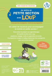 Mon Cahier Loup En Vacances - De La Tps À La Ps - 2026