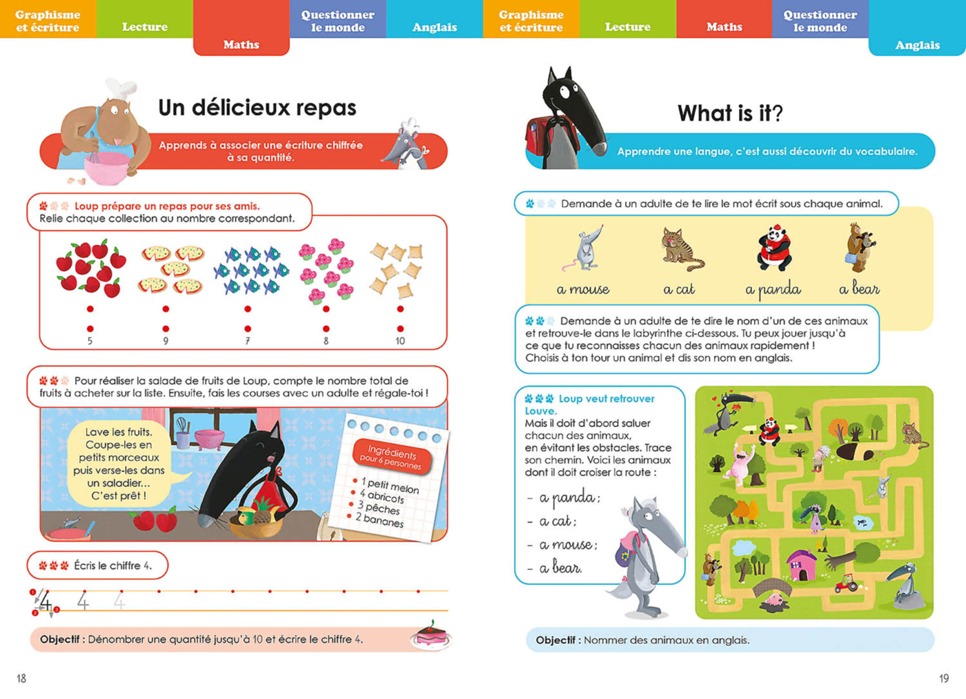 Mon Cahier Loup En Vacances - De La Gs Au Cp - 2026