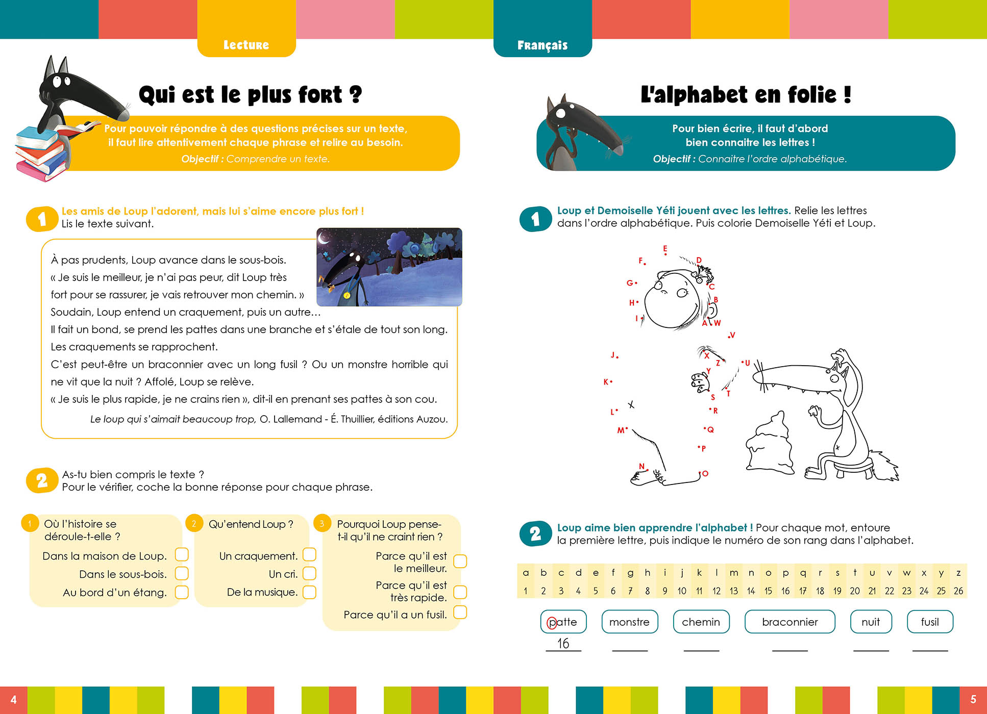 Mon Cahier Loup En Vacances - Du Cp Au Ce1 - 2026 Mon Cahier Loup En Vacances - Du Cp Au Ce1 - 2026