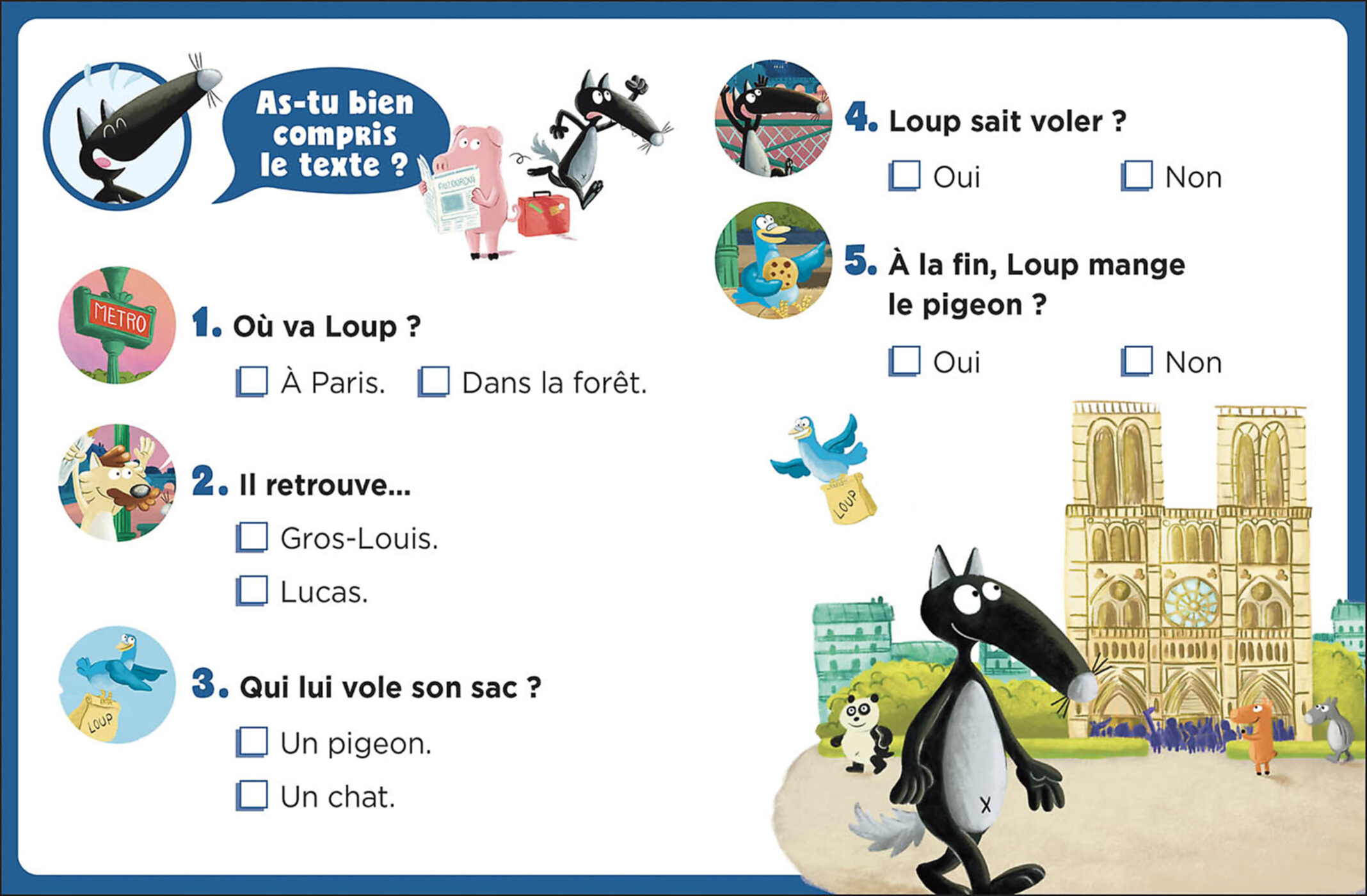 Mes Lectures Du Cp Avec Loup - Course-Poursuite À Paris