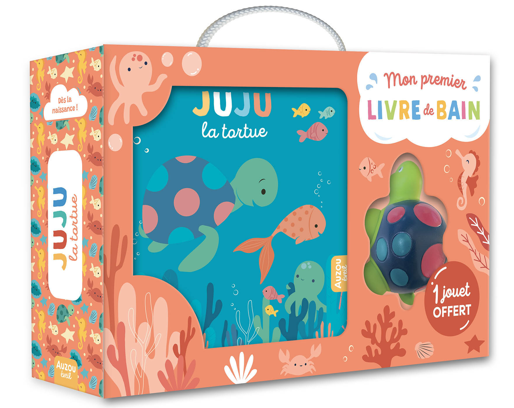 Mon Premier Livre De Bain - Juju La Tortue (Valisette Carton) Mon Premier Livre De Bain - Juju La Tortue (Valisette Carton)