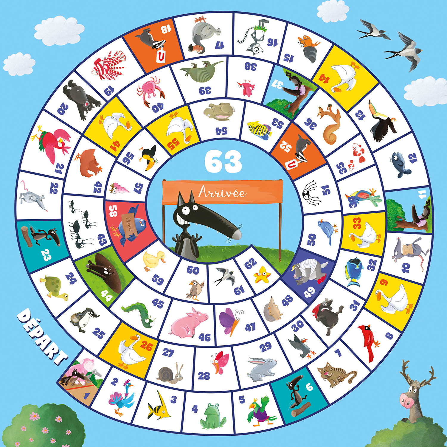 Grand Jeu - Mon Coffret 10 Jeux Classiques Avec Loup Grand Jeu - Mon Coffret 10 Jeux Classiques Avec Loup