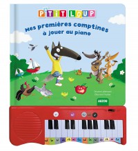 Mon livre piano - P'tit loup - Mes premieres comptines a jouer au piano