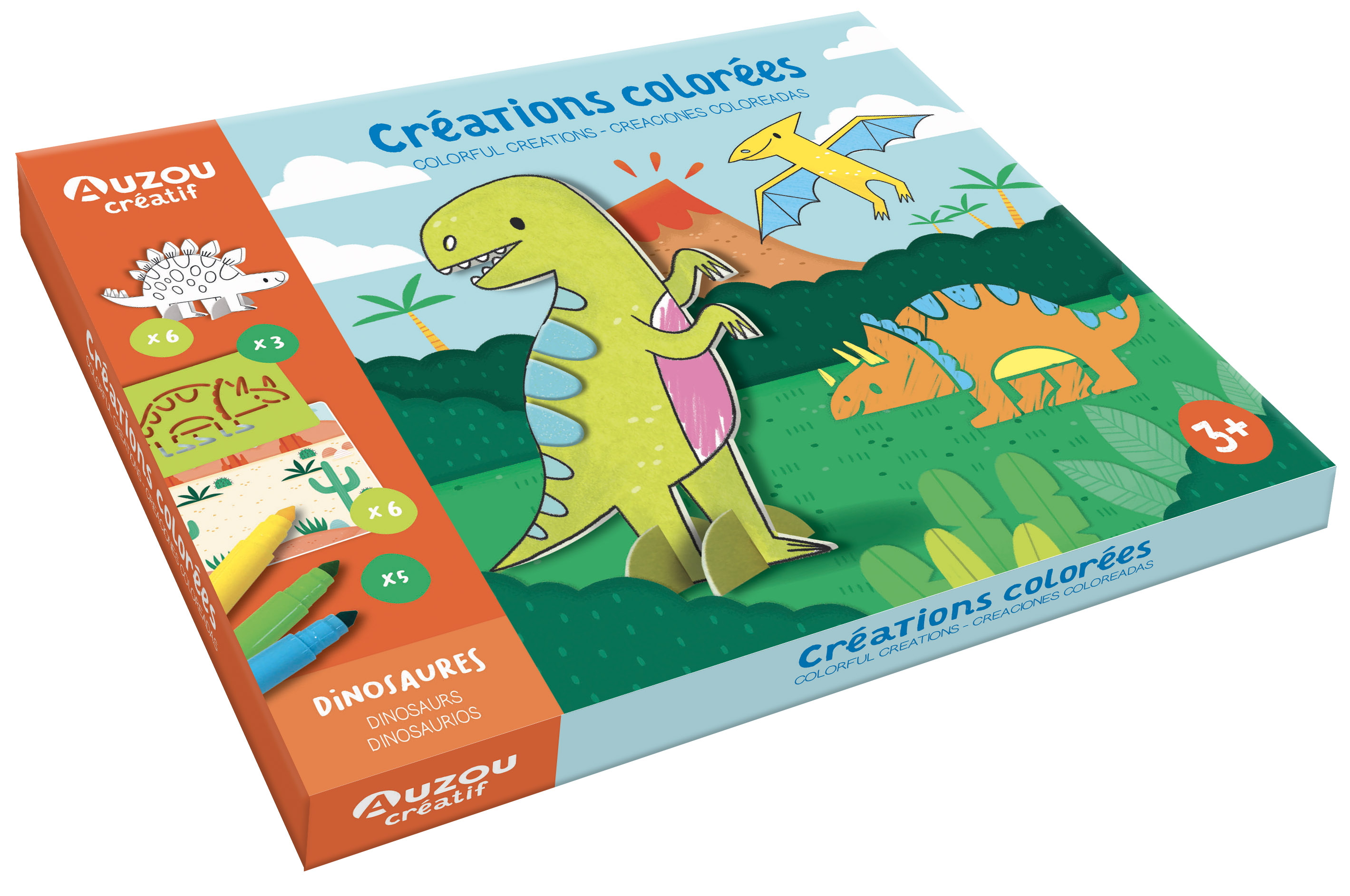Mon Coffret D'artiste - Créations Colorées - Dinosaures