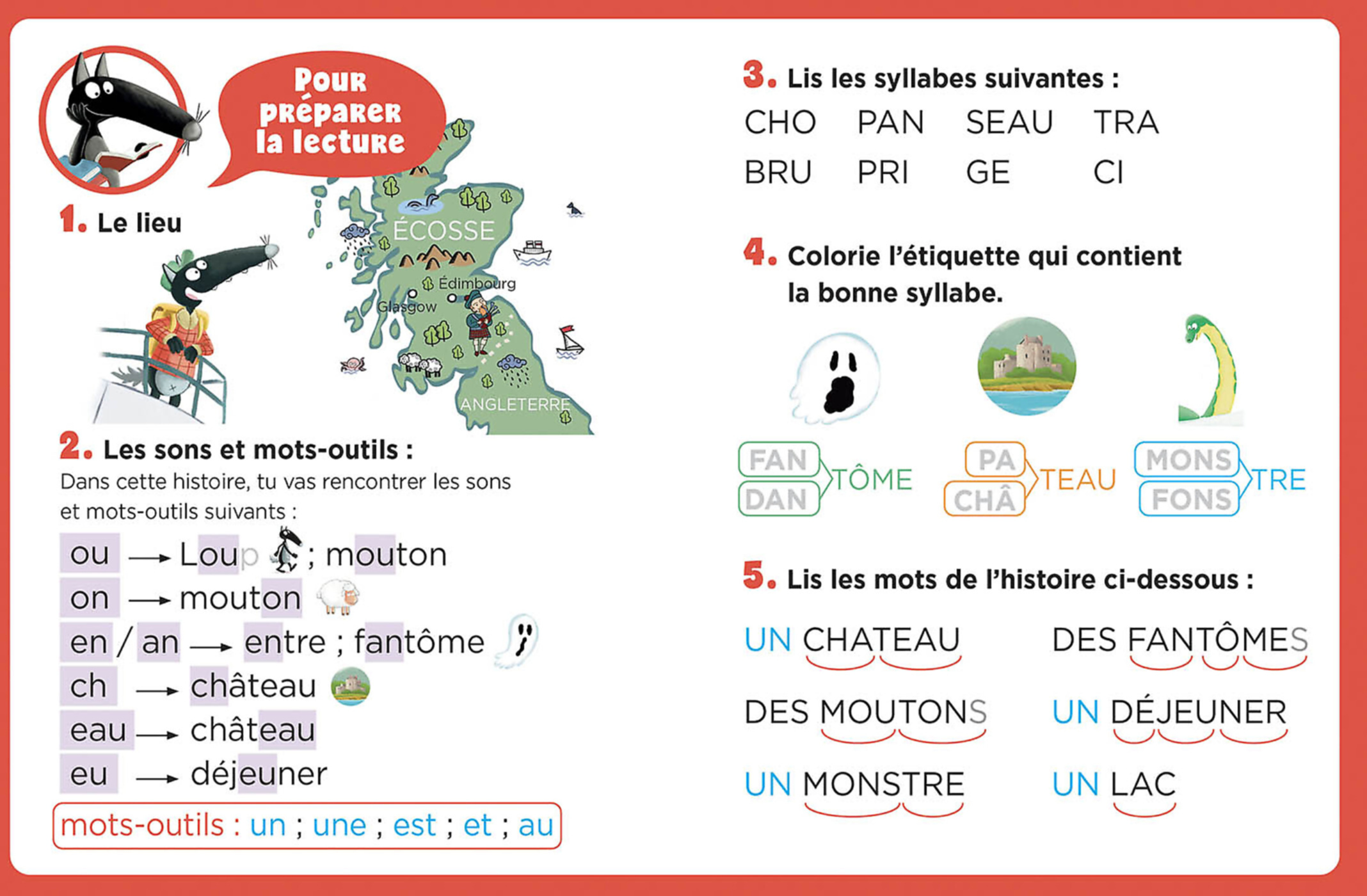 Mes Lectures De 1Re Primaire Avec Loup - Mes Lectures De 1Re Primaire Avec Loup - Mystères En Écosse