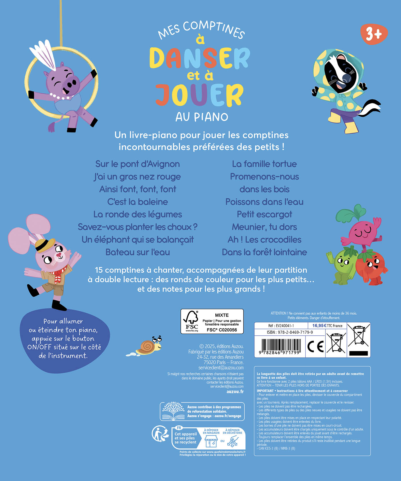 Mon Livre Piano - Mes Comptines À Danser Et À Jouer Au Piano