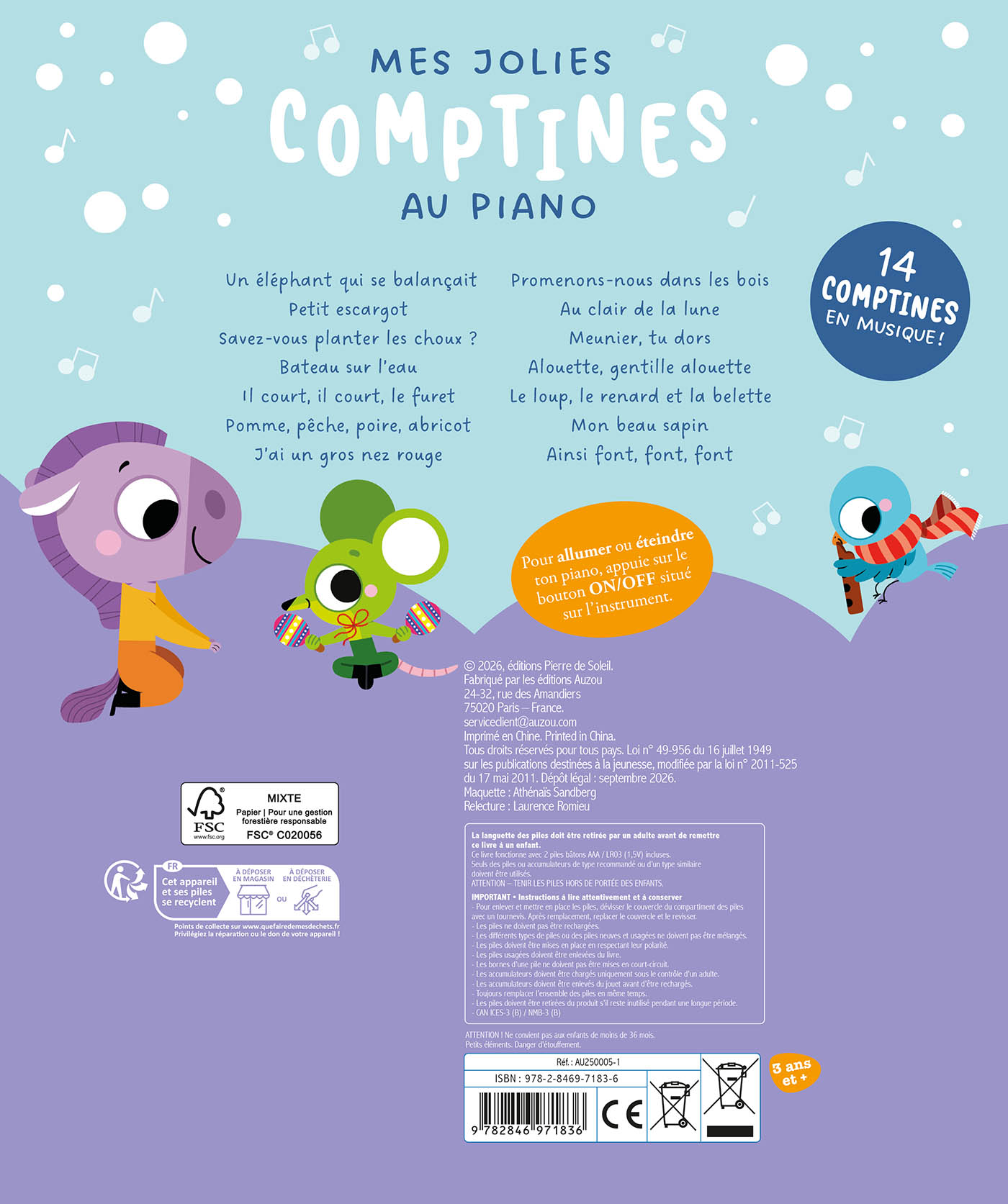Mon Livre Piano - Mes Jolies Comptines Au Piano