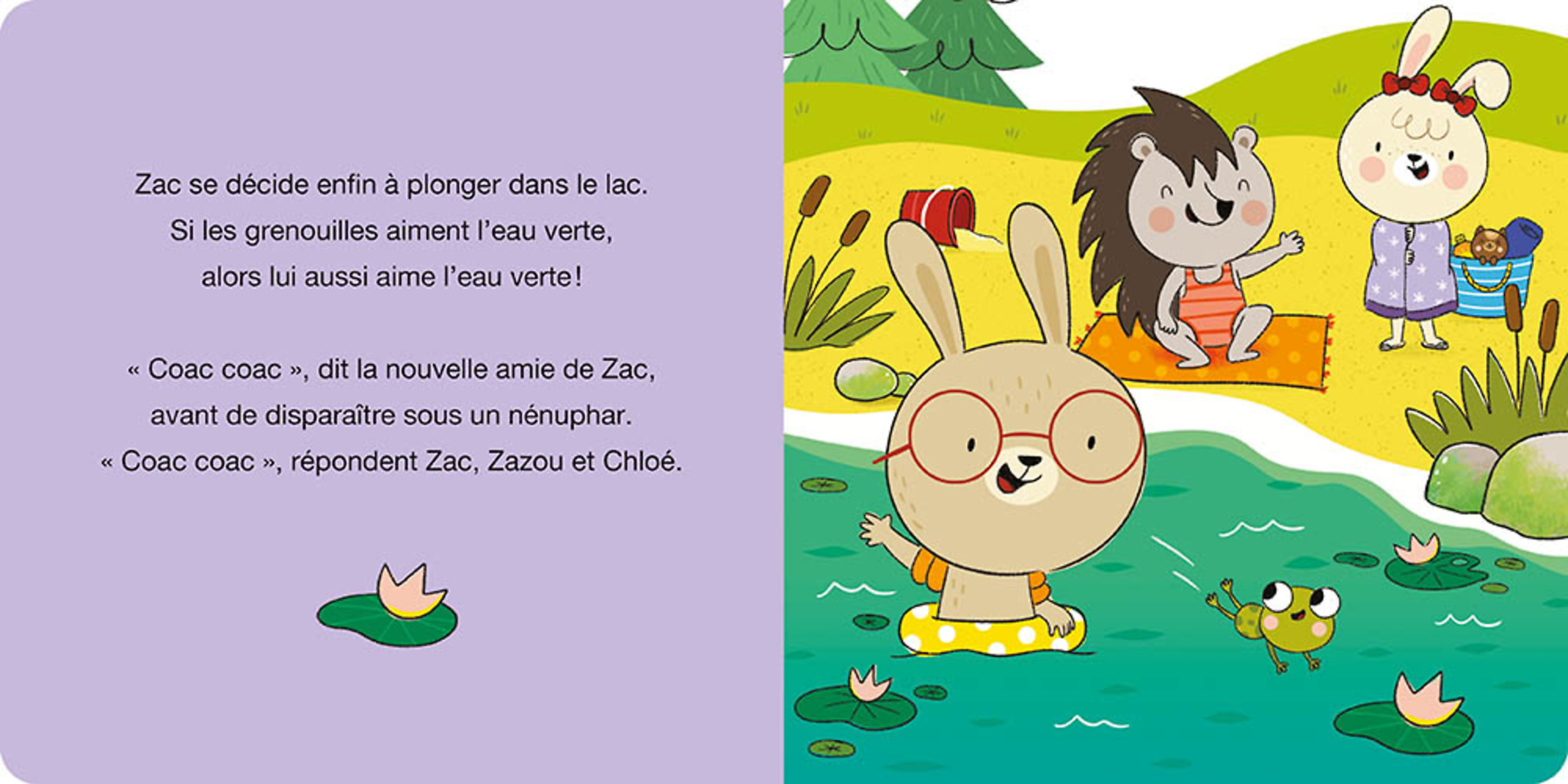 Zac Et Zazou Au Lac Des Grenouilles