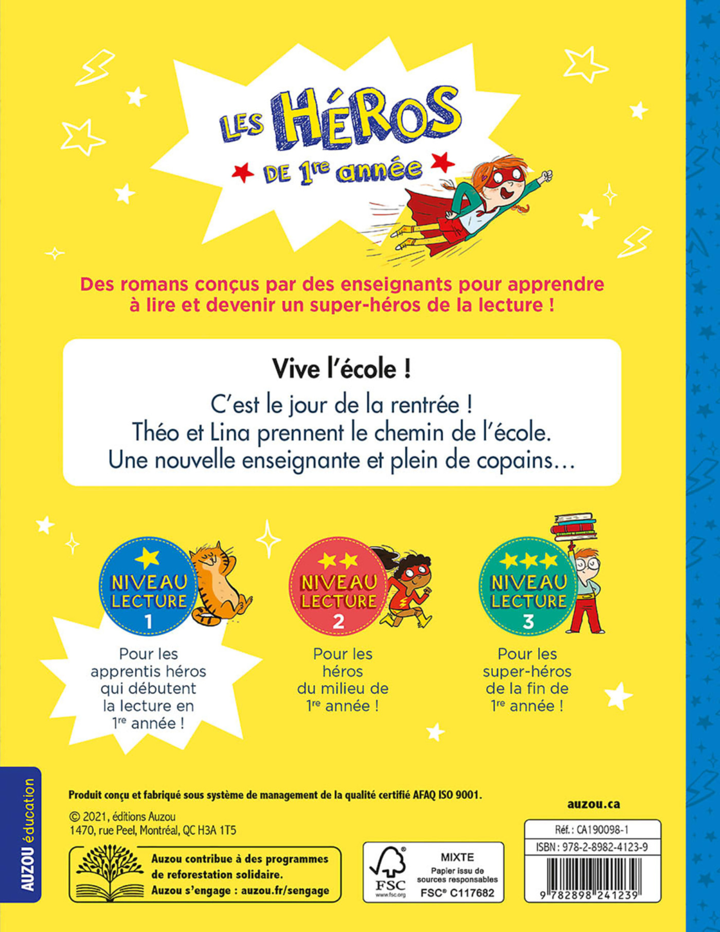 Les Héros De Première Année - Premières Lectures Niveau 1 – Vive L'école !