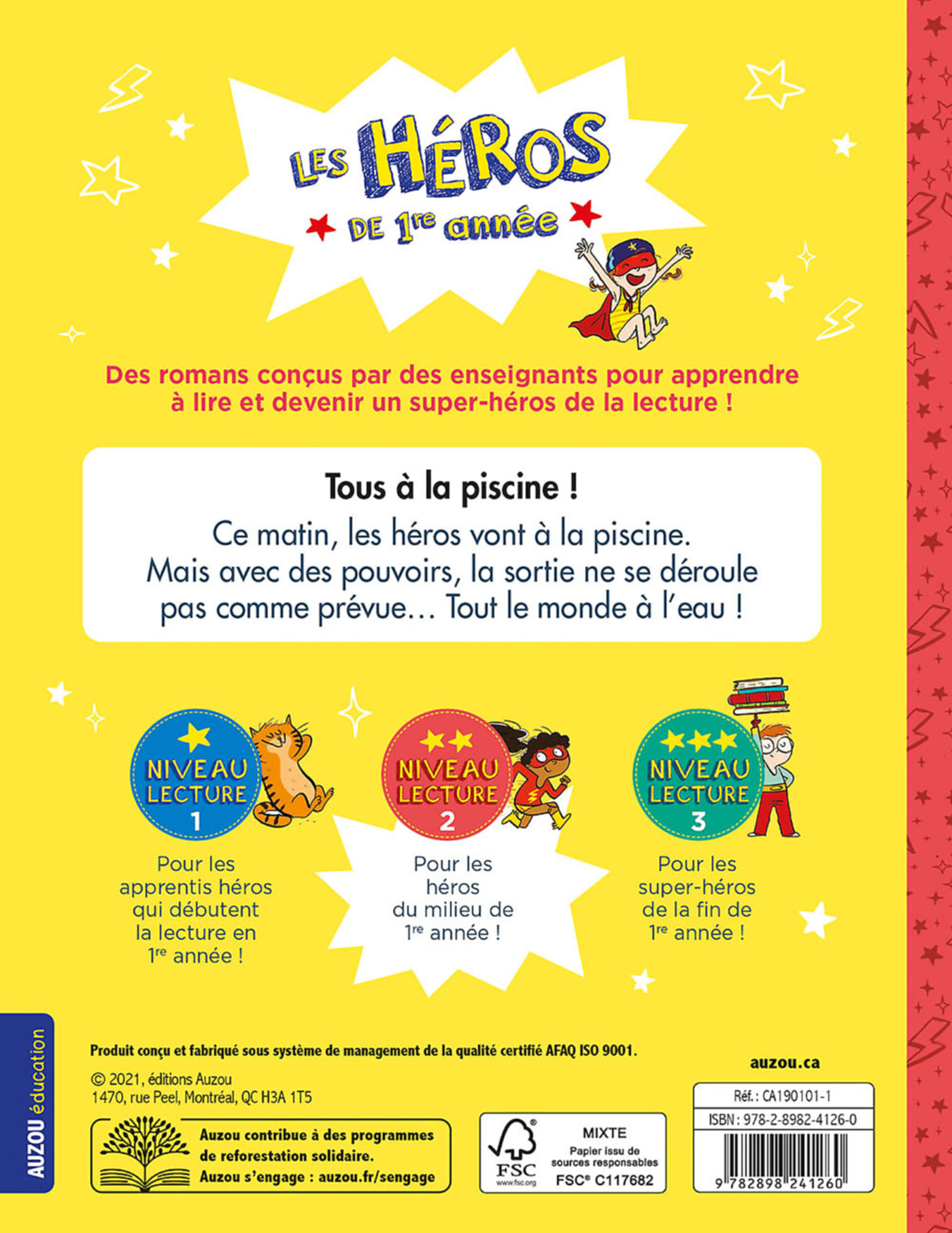 Les Héros De Première Année - Premières Lectures Niveau 2 - Tous À La Piscine !