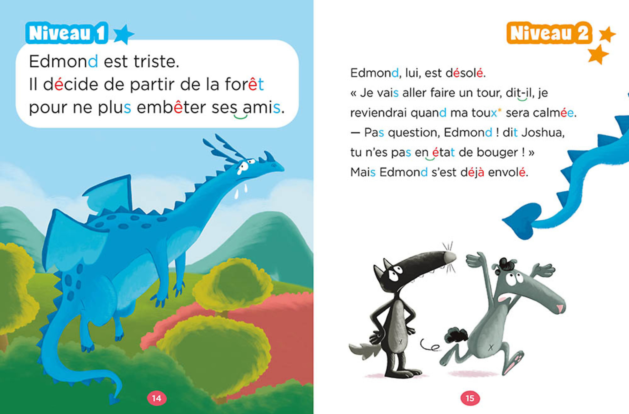 Mes Lectures De Première Année  Avec Loup - Edmond Le Dragon Et L'incendie  - Canada