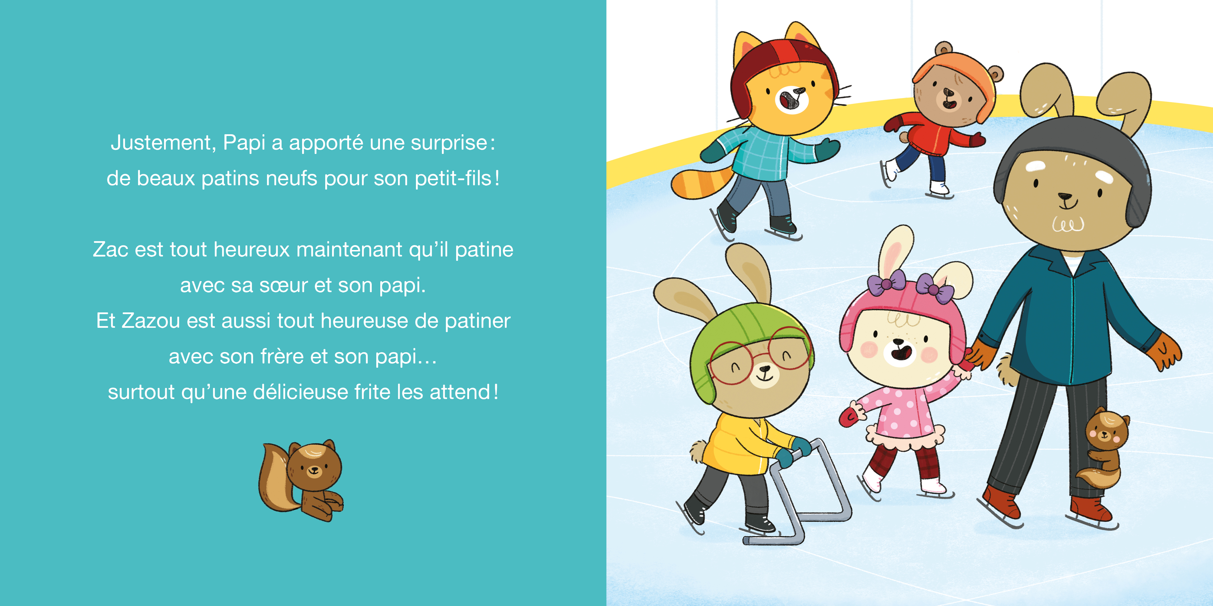 Zac Et Zazou Apprennent À Patiner