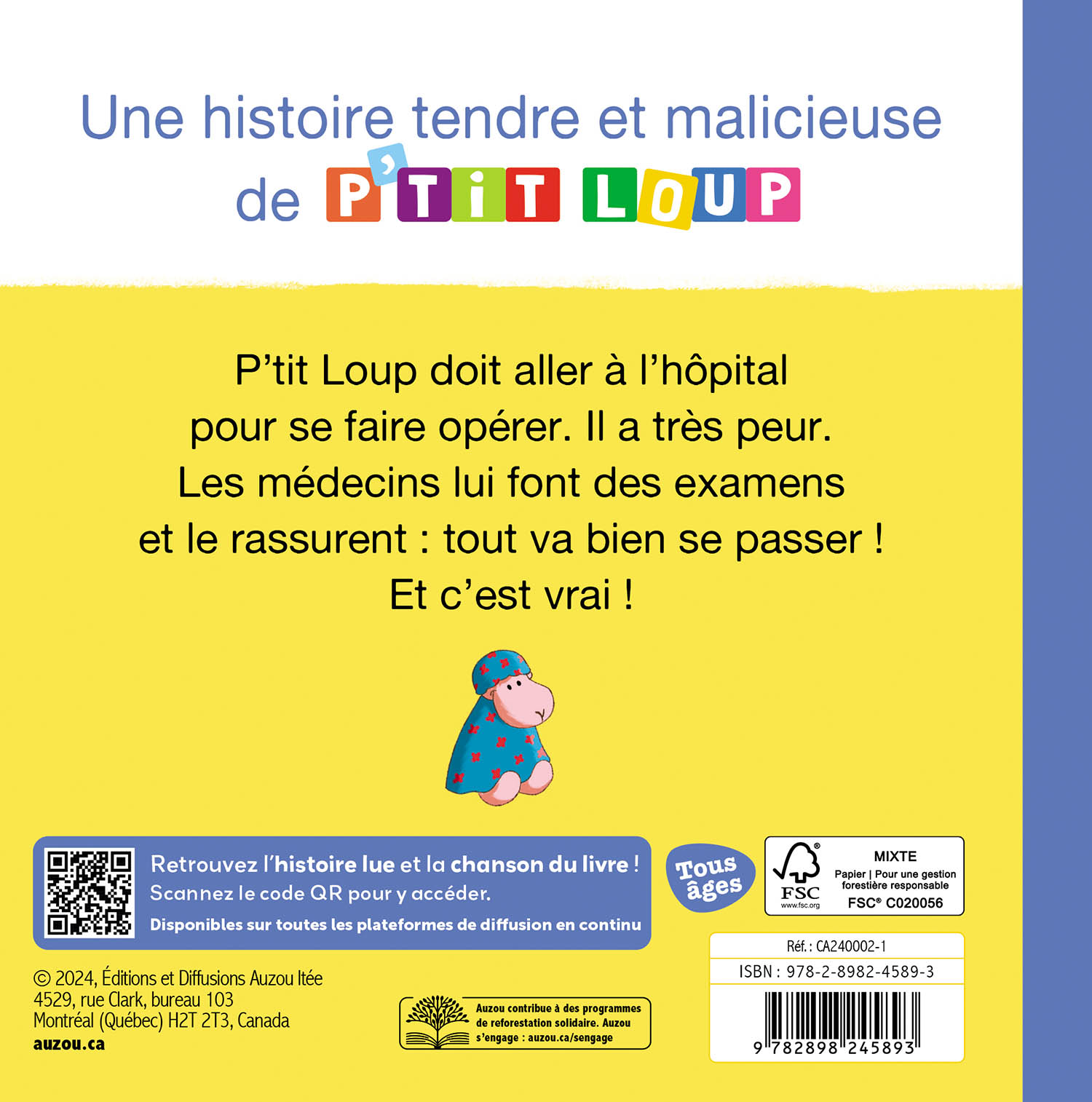 P'tit Loup Va À L'hôpital - Qc