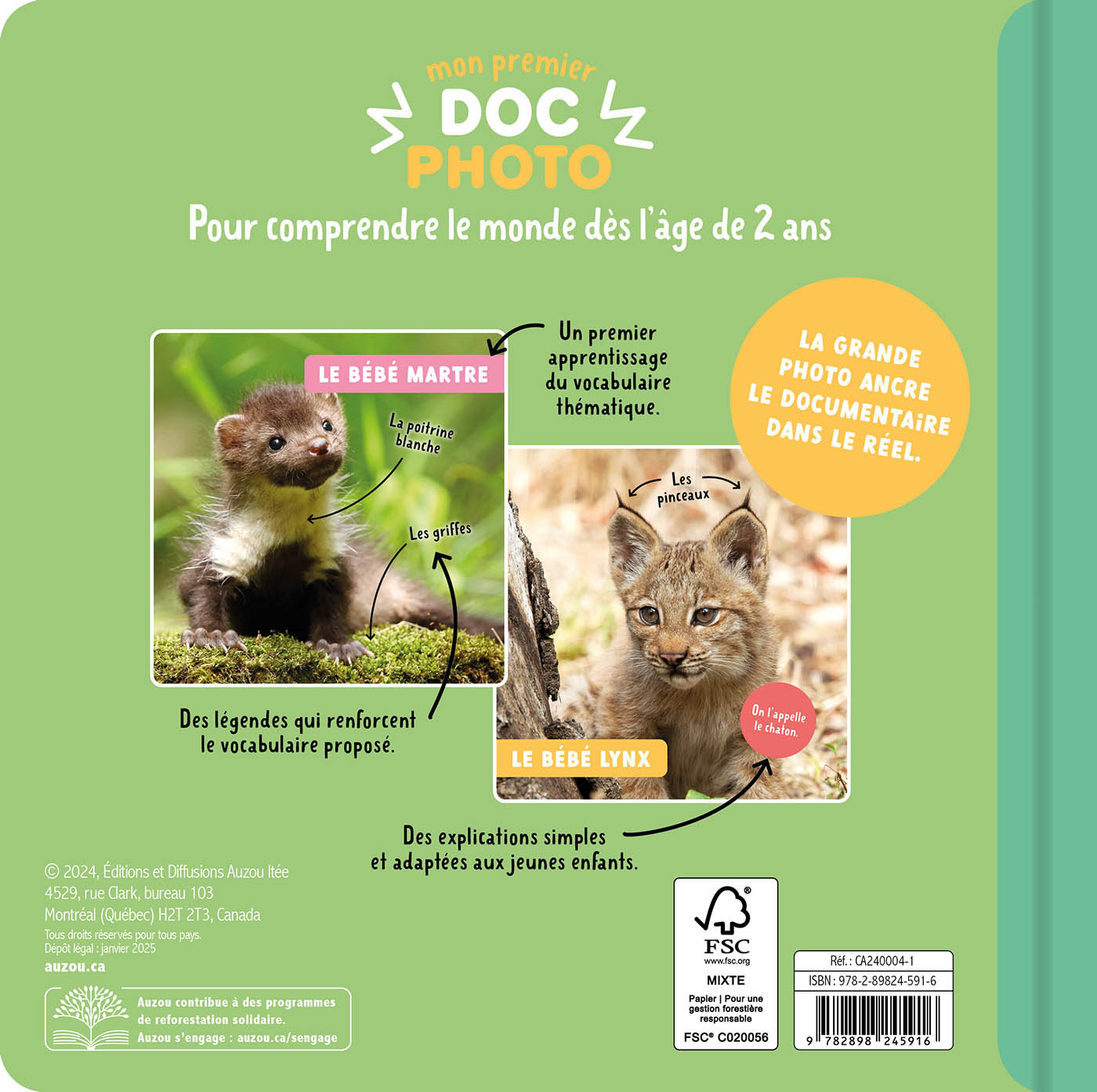 Mon Premier Doc Photo - Mon Premier Doc Photo : Les Bébés Animaux Du Canada
