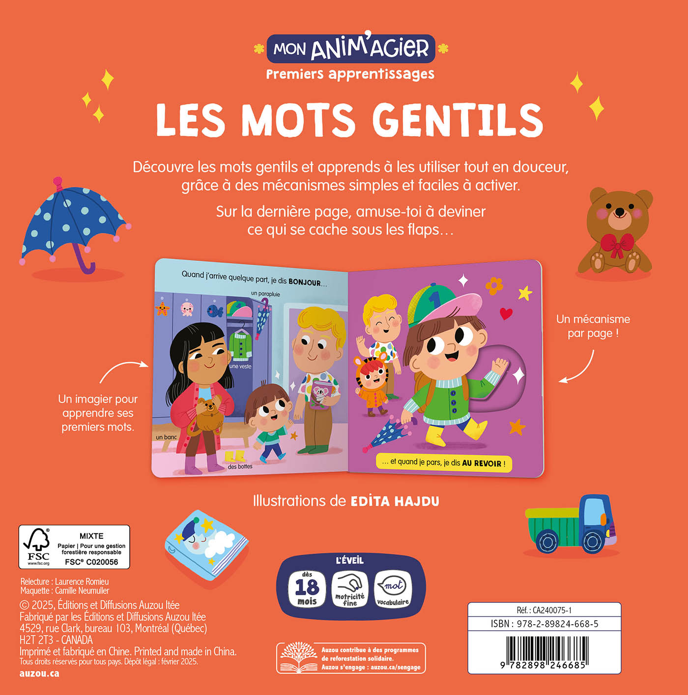 Mon Anim'agier - Premiers Apprentissages - Les Mots Gentils