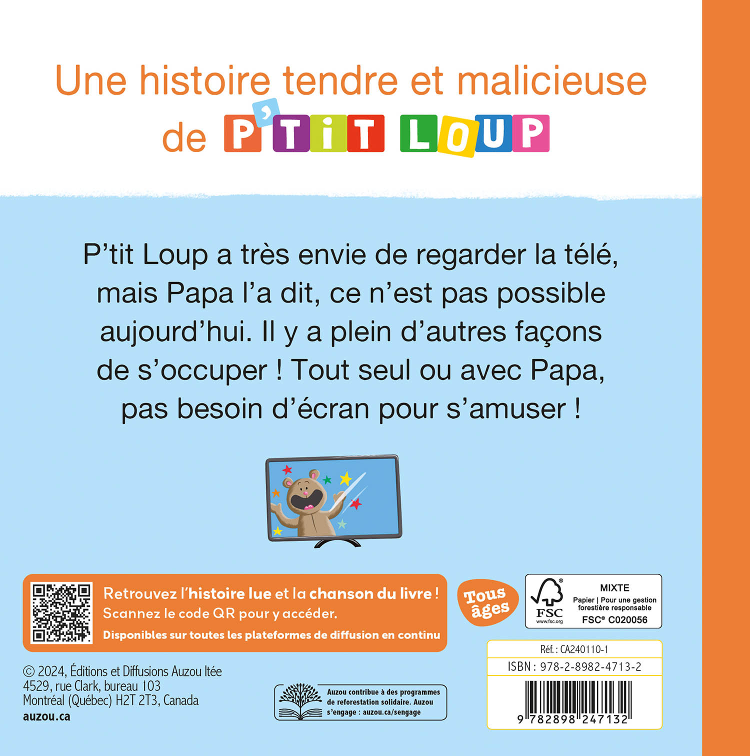 P'tit Loup Passe Une Journée Sans Écran