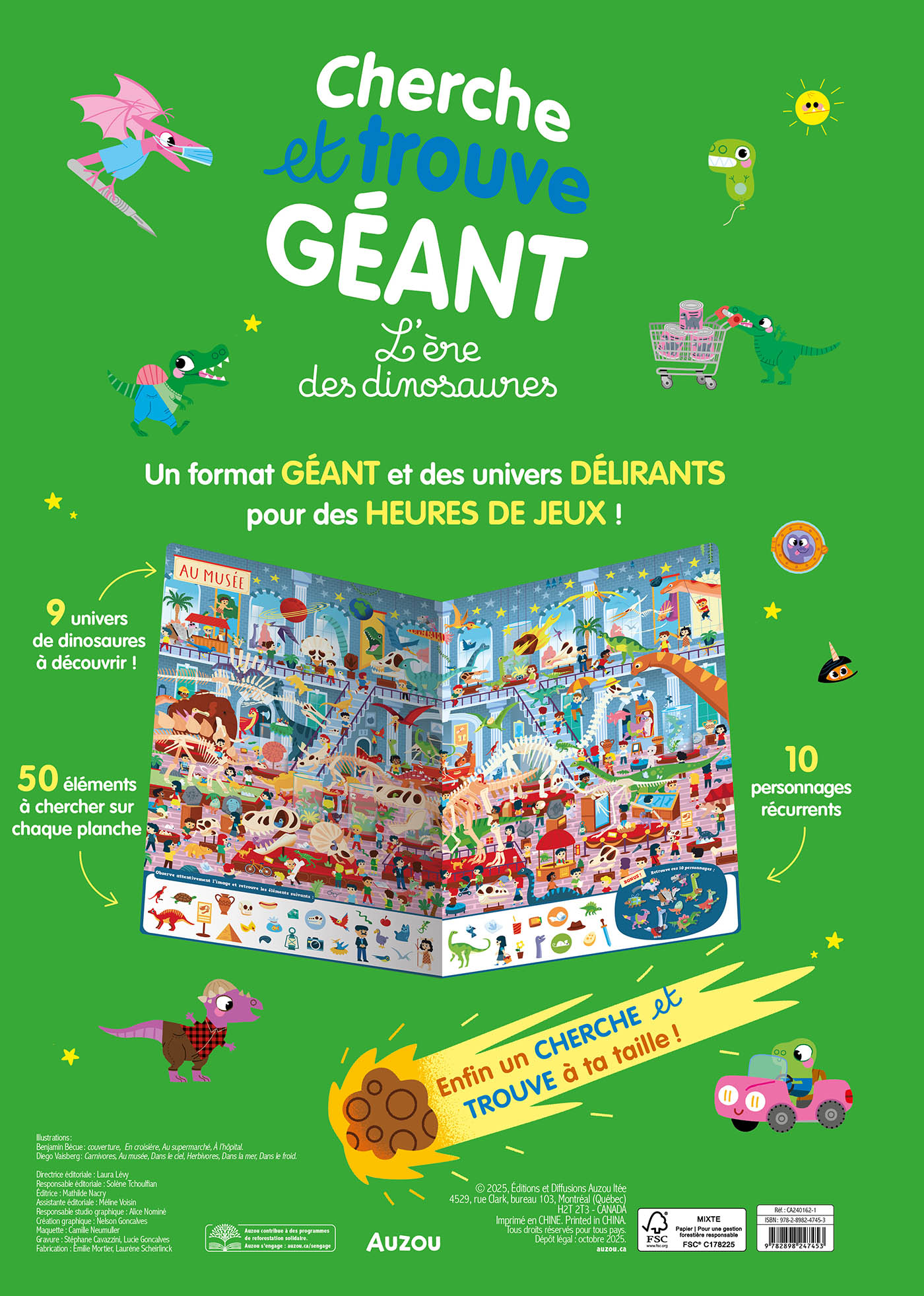 Cherche Et Trouve Géant - L'ère Des Dinosaures