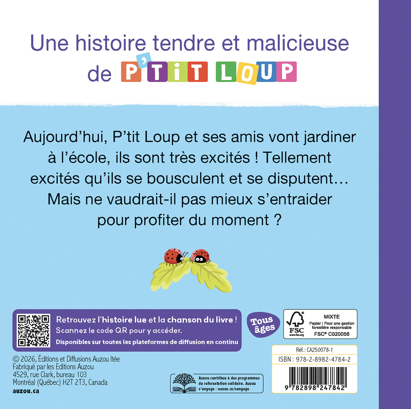 P'tit Loup Fait Attention Aux Autres - Version Qc