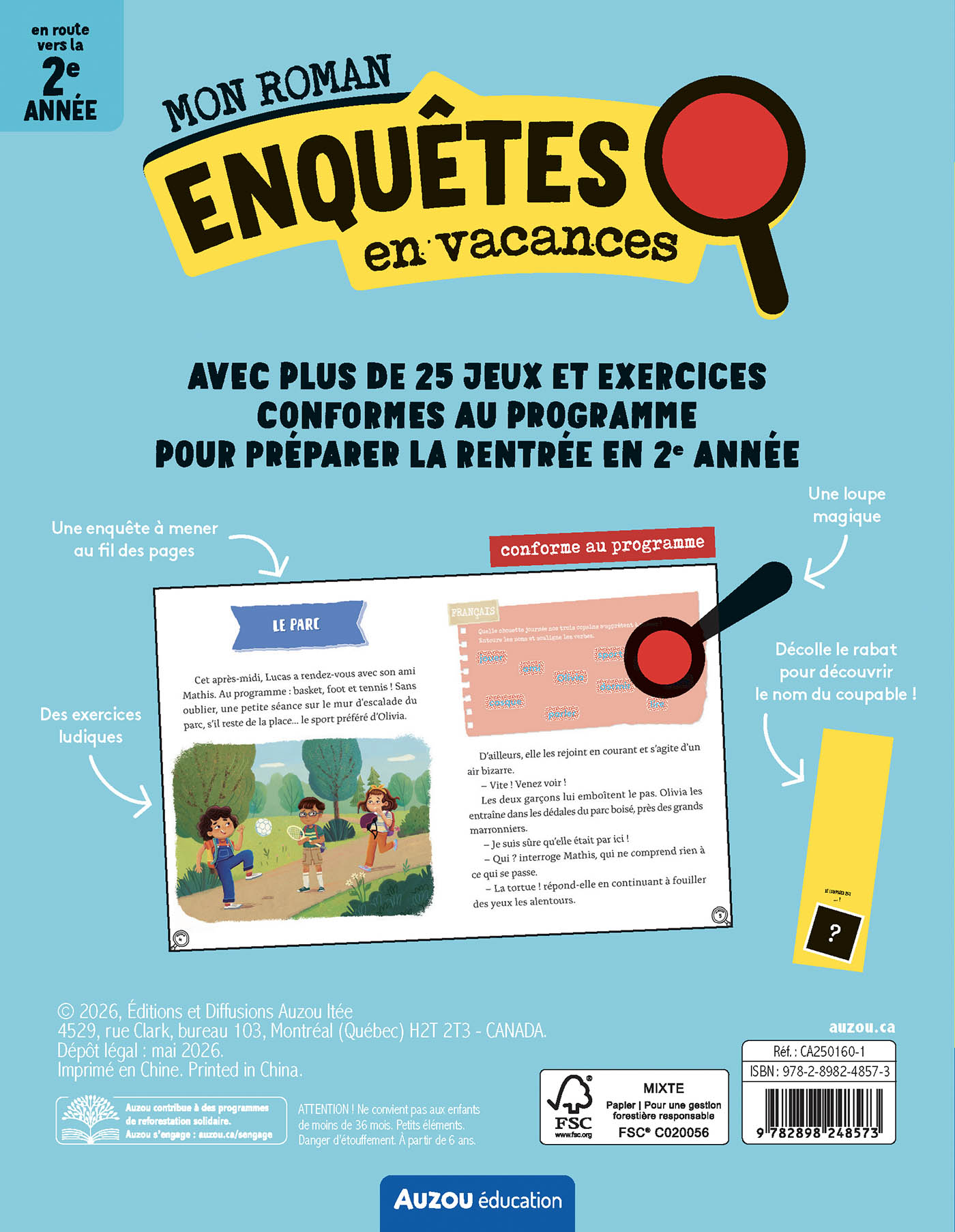 Mon Roman - Enquêtes 1Ere Année - Panique Au Refuge