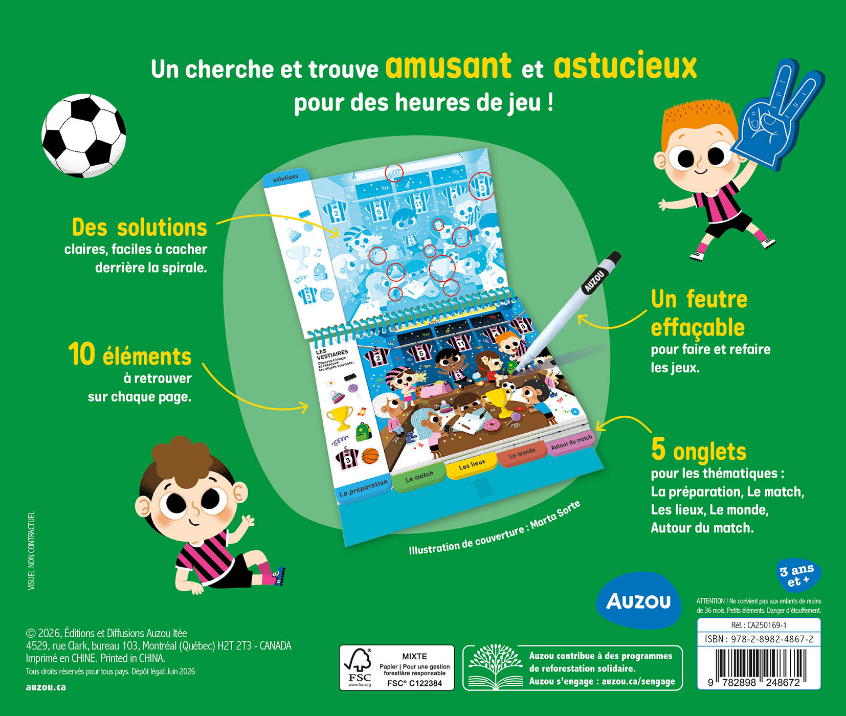 Bloc-Notes Cherche Et Trouve - Vive Le Soccer !