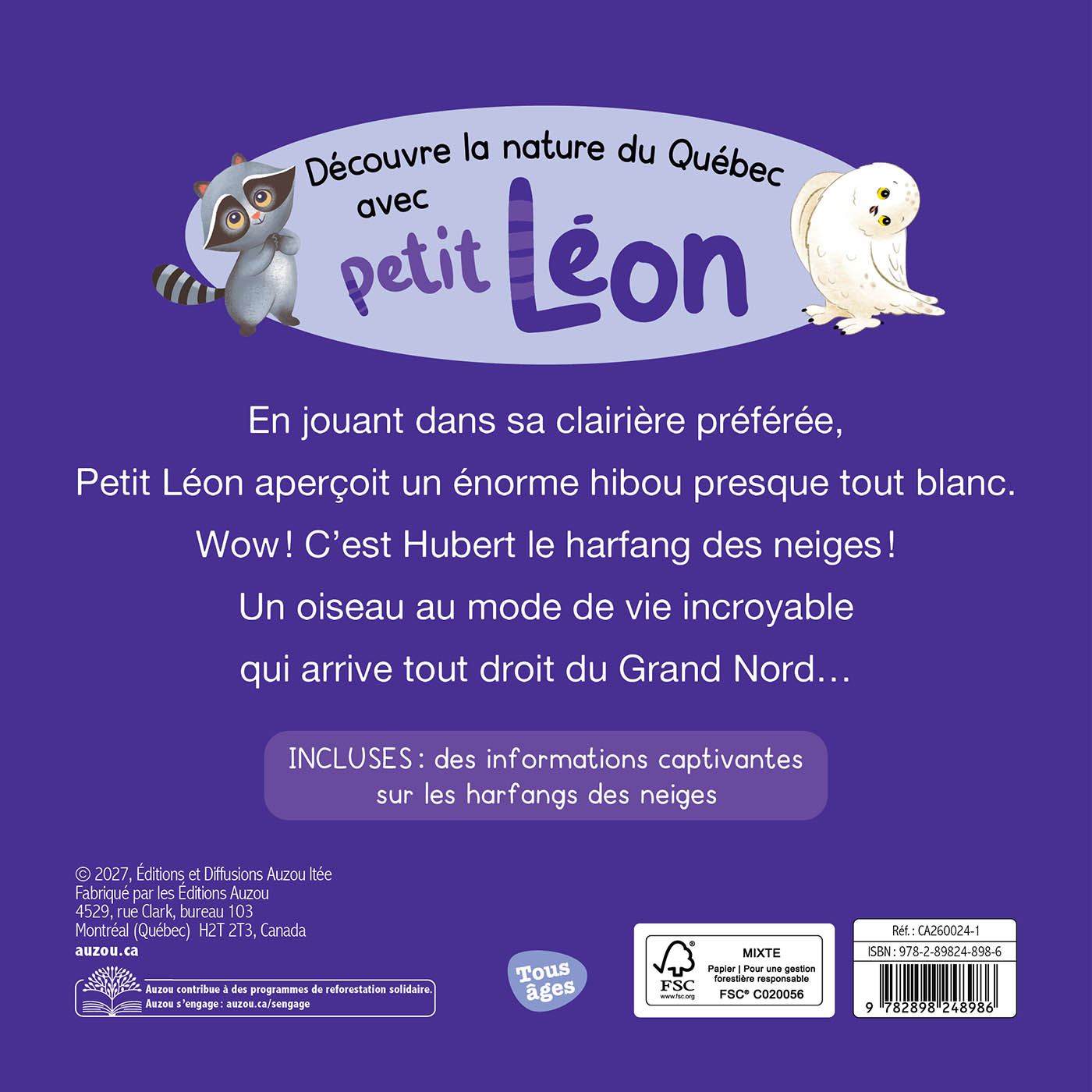 Petit Léon Et Le Harfang Des Neiges