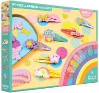My weekly rainbow hair clips