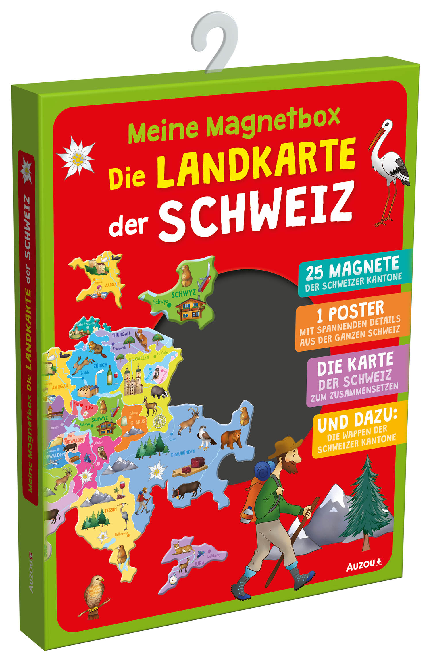 Ma Pochette D'aimants - Meine Magnetbox - Die Landkarte Der Schweiz